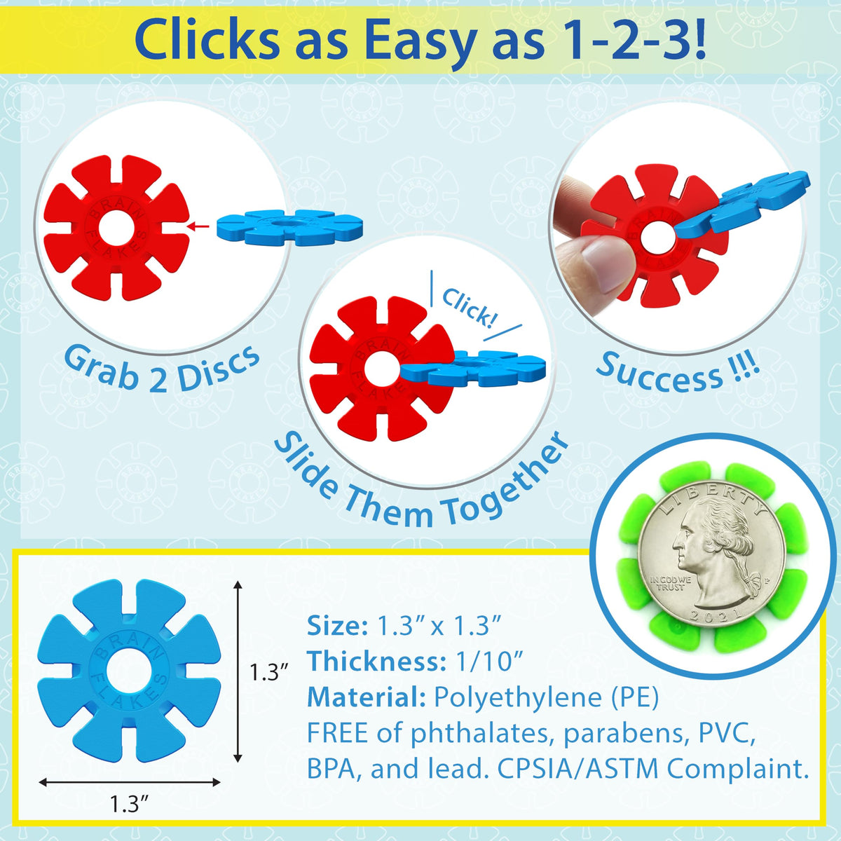 500-Piece Interlocking Disc Building Set for Creative STEM Play