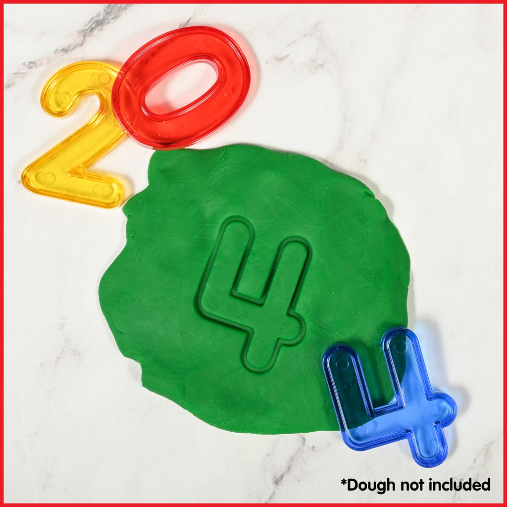 edxeducation 40-Piece Transparent Number Set for Math Learning