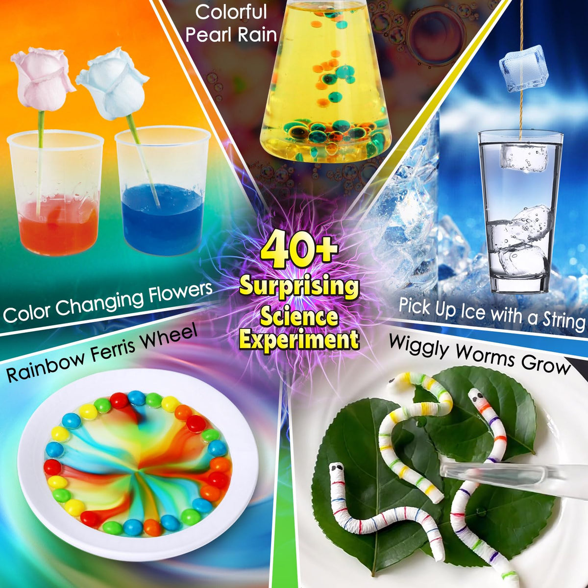 UNGLINGA 40–50 Experiment Chemistry Science Kit for Kids