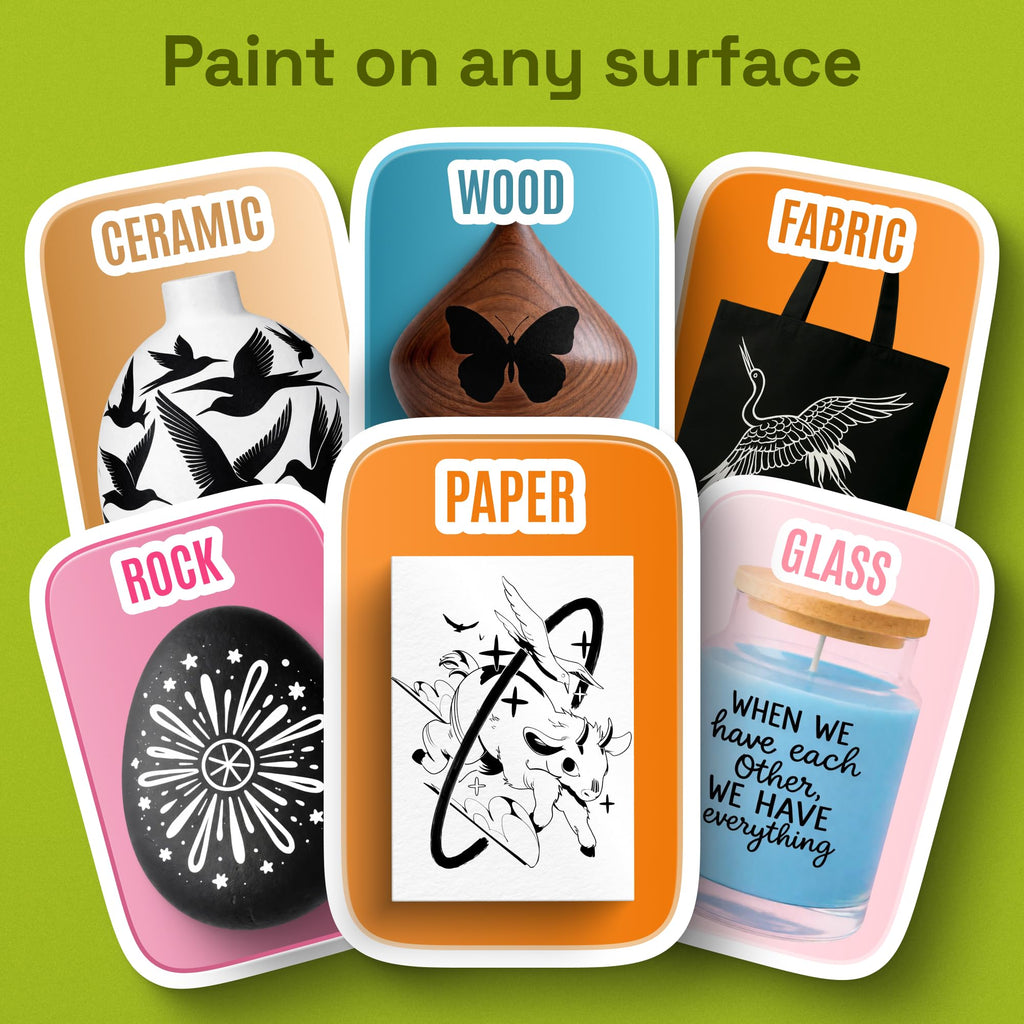 ARTISTRO Dual-Tip Acrylic Paint Markers for Drawing
