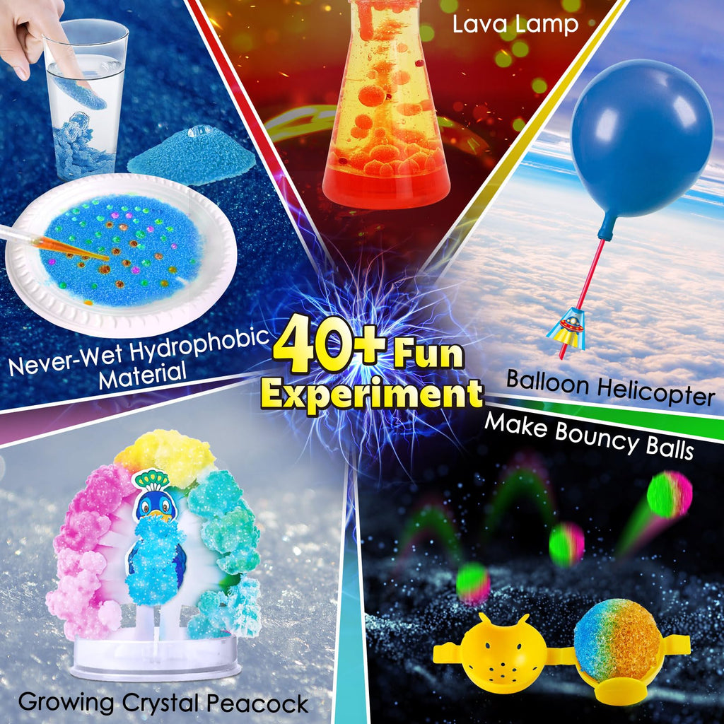 UNGLINGA 40–50 Experiment Chemistry Science Kit for Kids