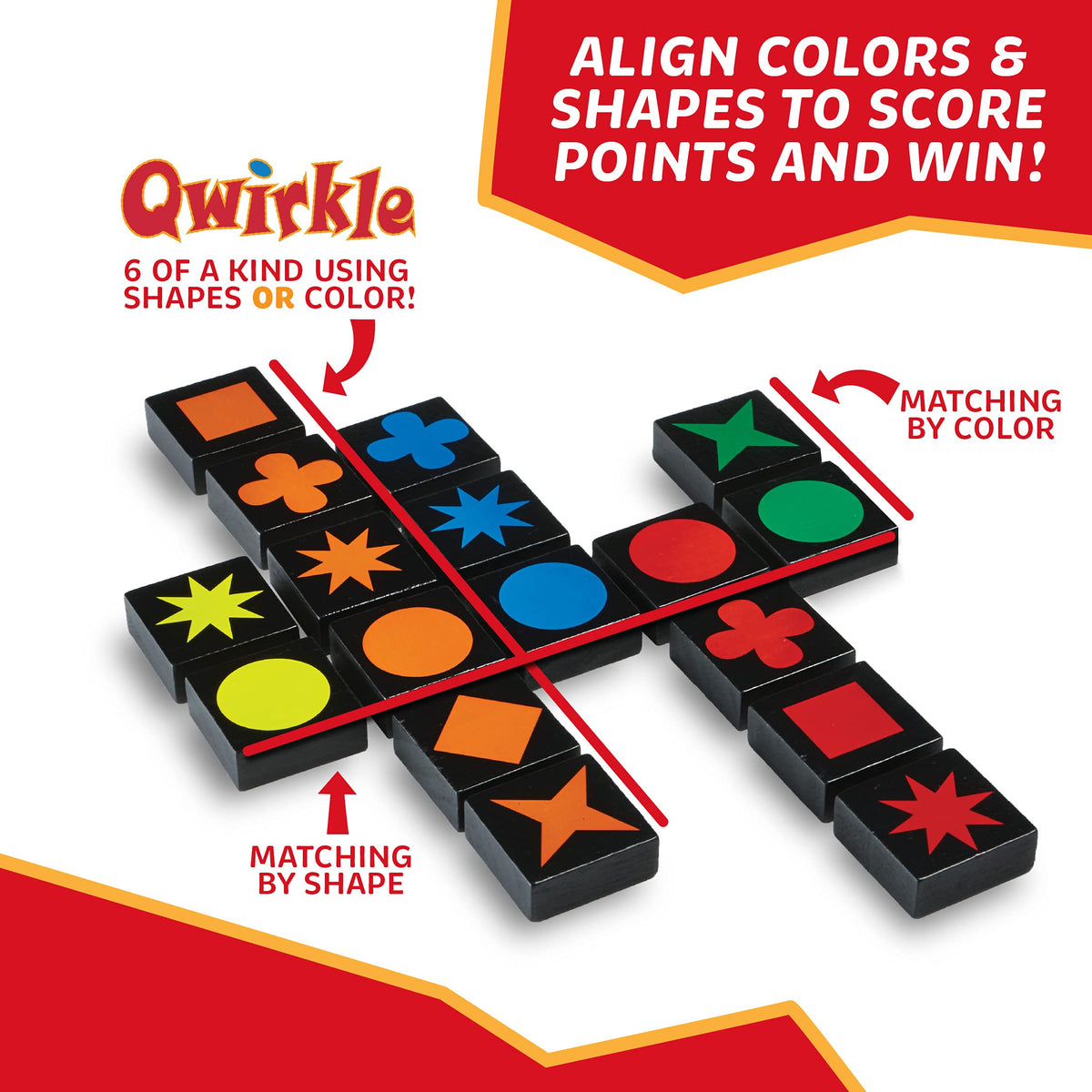MindWare Qwirkle Strategy Board Game for Family Play