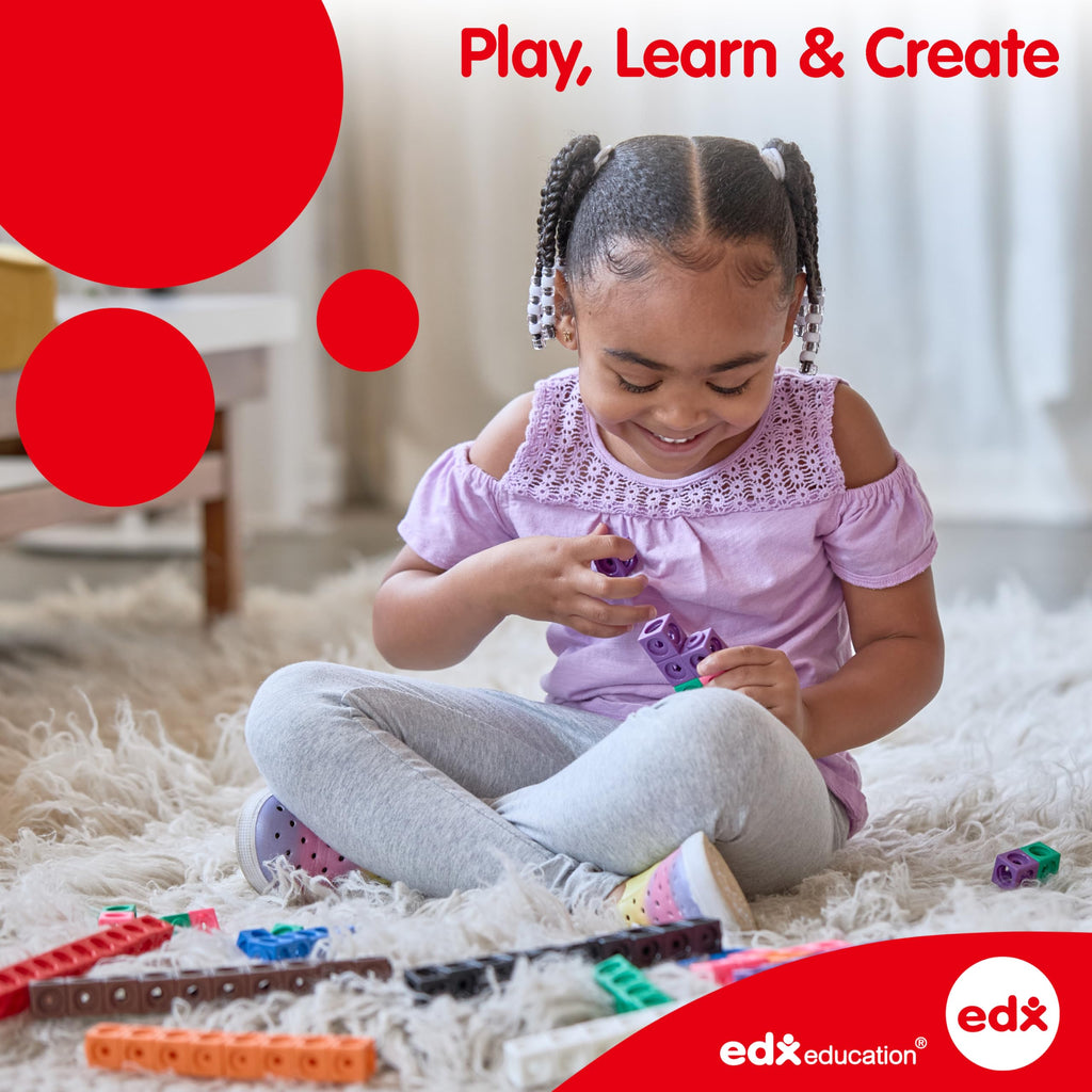 edxeducation 40-Piece Transparent Number Set for Math Learning