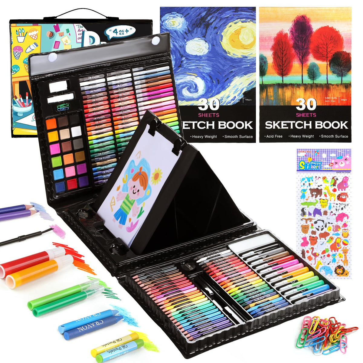 237-Piece Deluxe Art Set with Carrying Case for Kids
