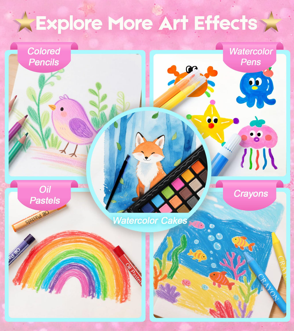 237-Piece Deluxe Art Set with Carrying Case for Kids