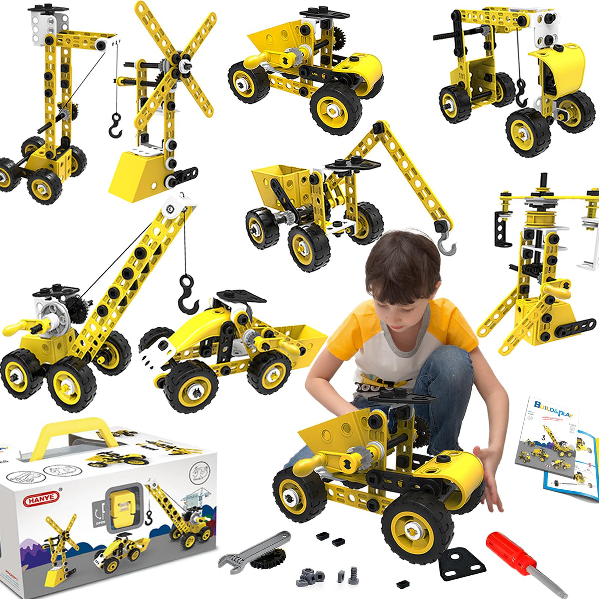 STEM Excavator Building Kit for Kids Ages 5–10