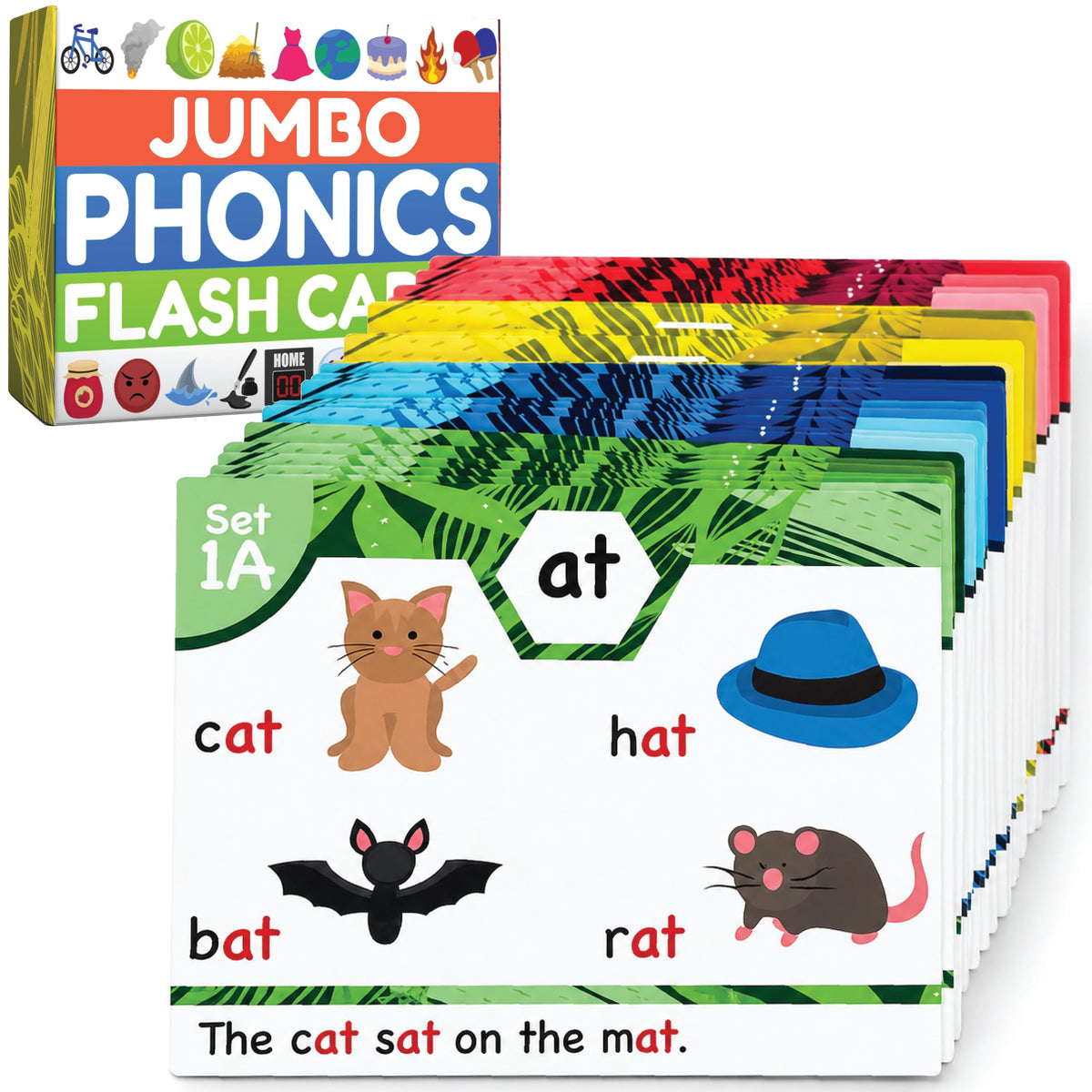 The Bambino Tree Phonics Flash Cards – 20-Stage Reading Set