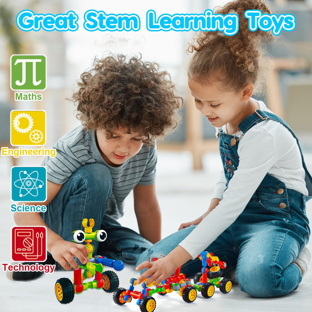 STEM Building Set for Kids Ages 3–8+ Creative Construction