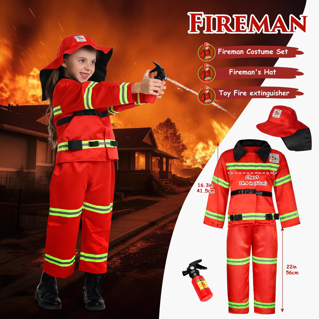 14-Piece Boys Career Dress-Up Costume Set for Ages 3–6