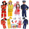 14-Piece Boys Career Dress-Up Costume Set for Ages 3–6