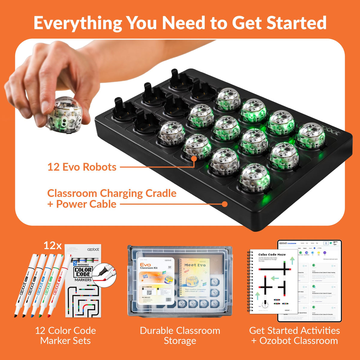 Ozobot Evo Coding Robot for Kids & STEM Learning