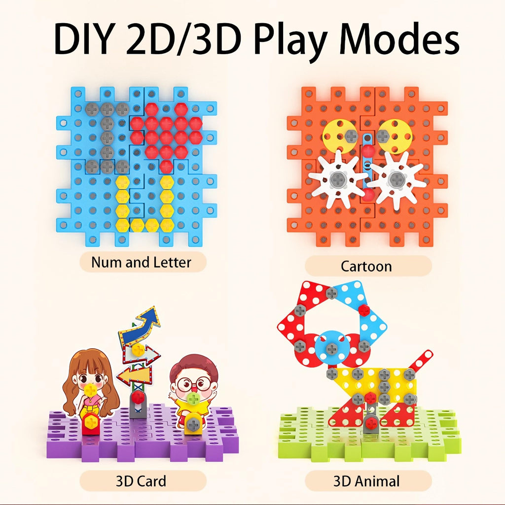 234-Piece Motorized STEM Building Set with Power Drill