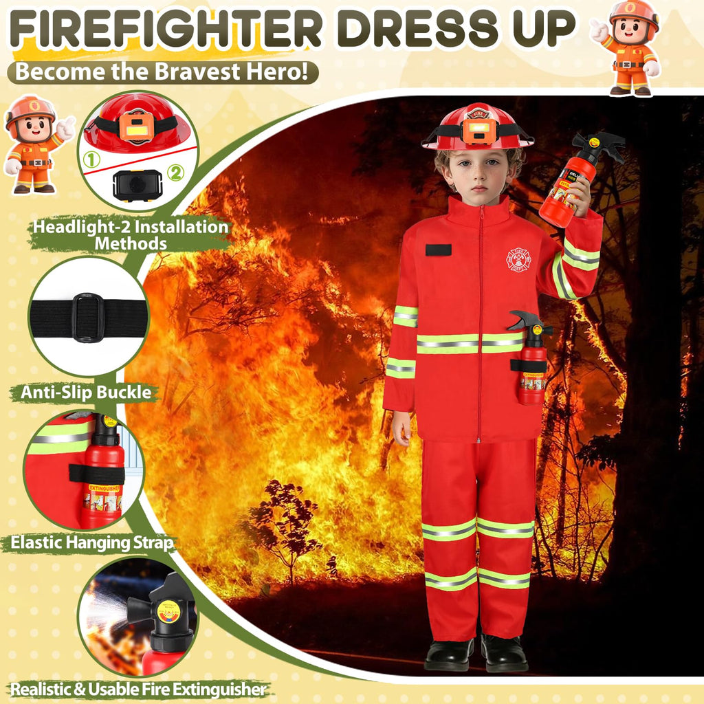 4-in-1 Kids Dress-Up Role Play Costume Set for Ages 3–8
