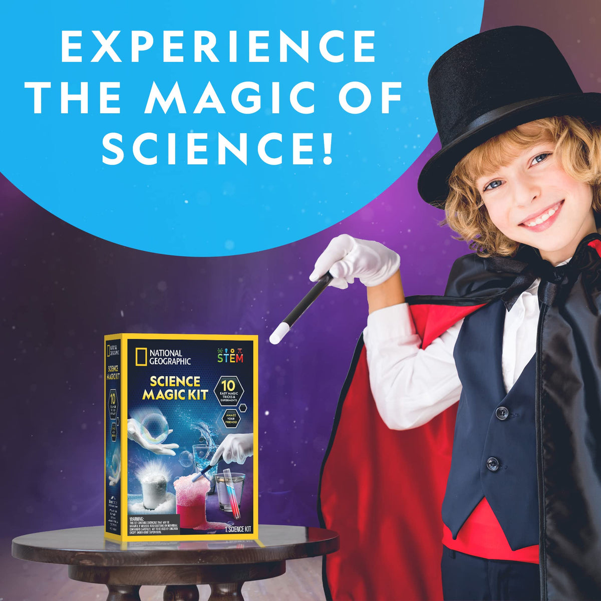 National Geographic Magic Chemistry Science Kit for Kids