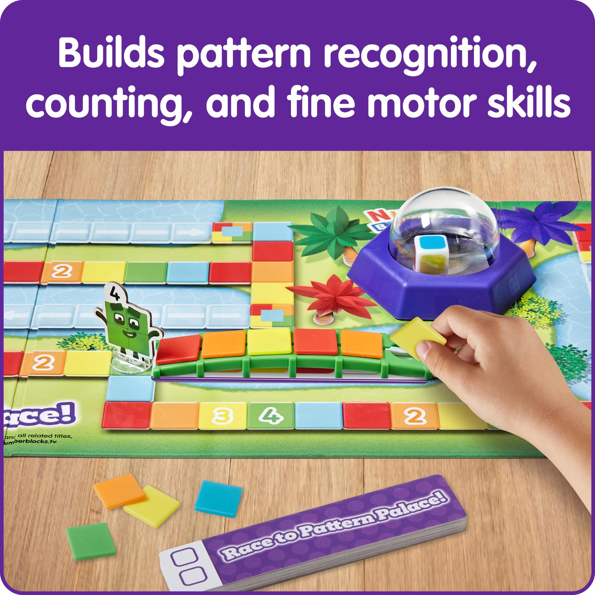 hand2mind Numberblocks Race to Pattern Palace Board Game