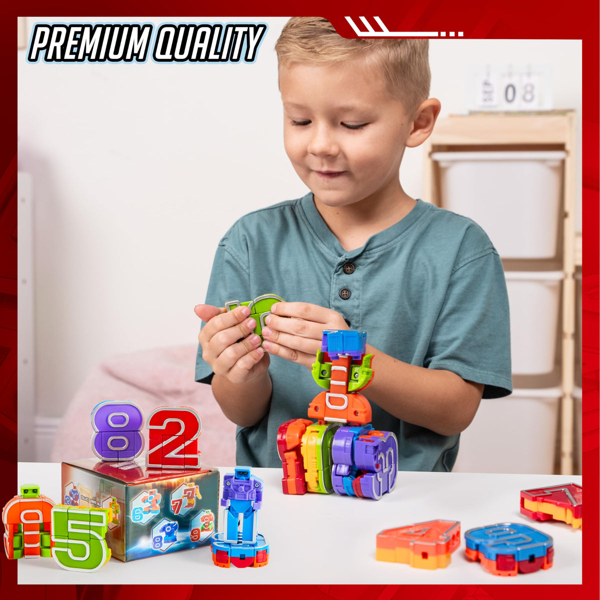 JOYIN 10-Piece Number Robots Learning Set for Kids Ages 3–6