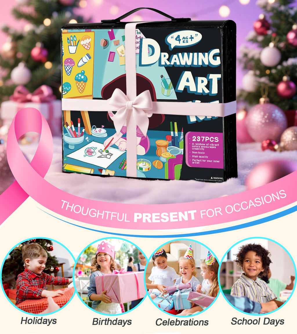 237-Piece Deluxe Art Set with Carrying Case for Kids