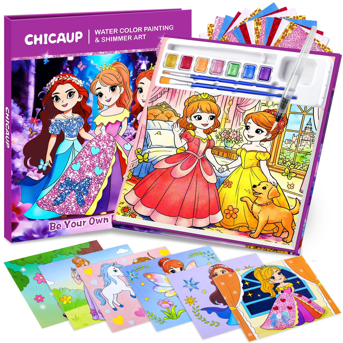 Mess-Free Paint-with-Water Mask Coloring Kit for Kids
