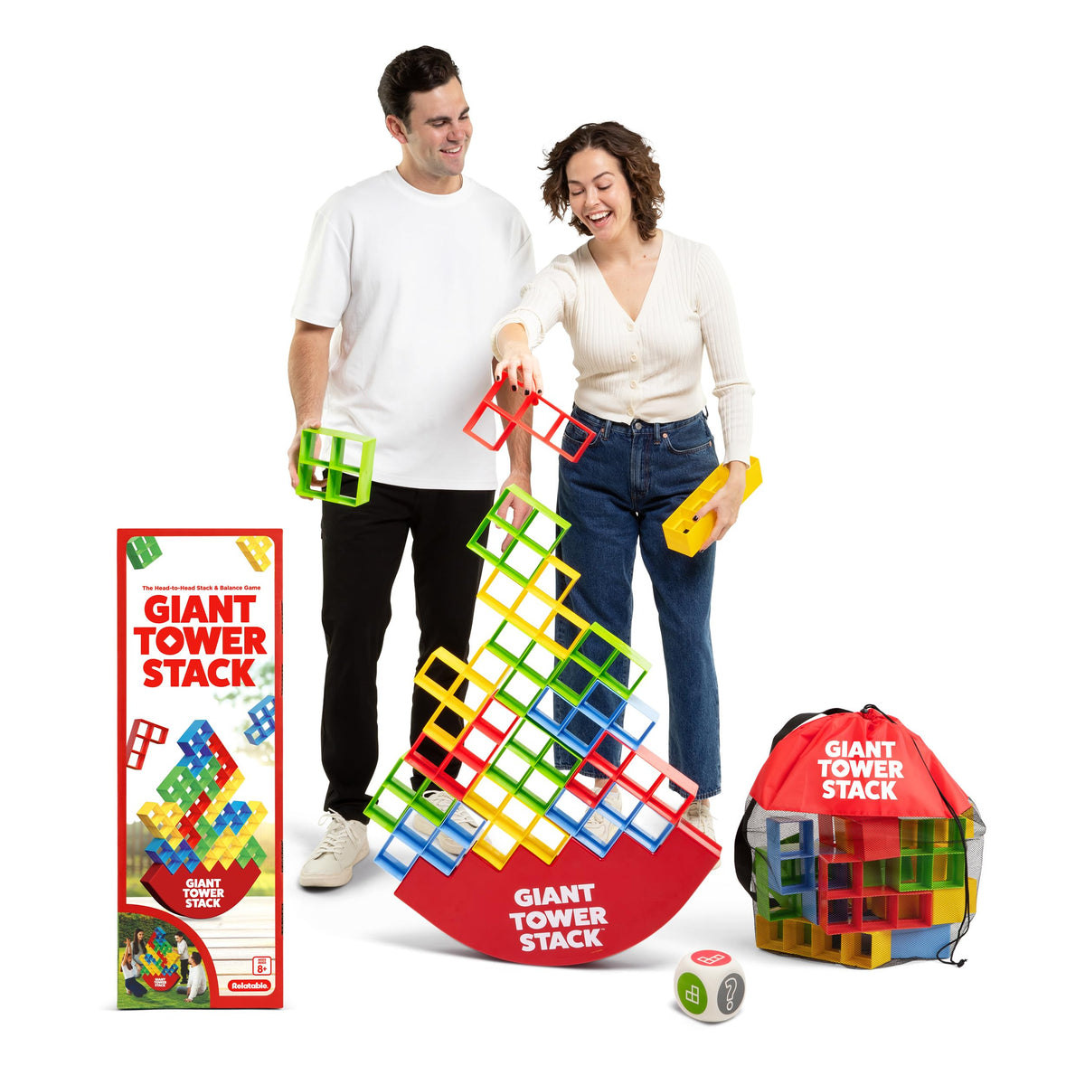 Relatable Giant Tower Stack Jumbo Block Game for All Ages