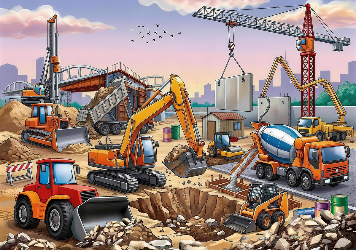 RANSUNN 100-Piece Jigsaw Puzzle for Kids & Family Play