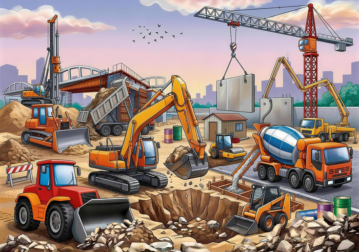 RANSUNN 100-Piece Jigsaw Puzzle for Kids & Family Play