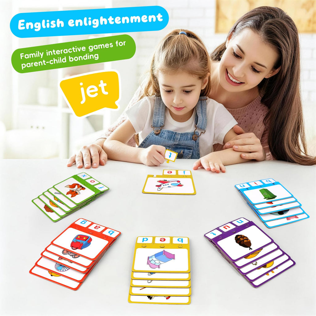 Edumix 25-Piece CVC Word & Phonics Puzzle Set for Kids