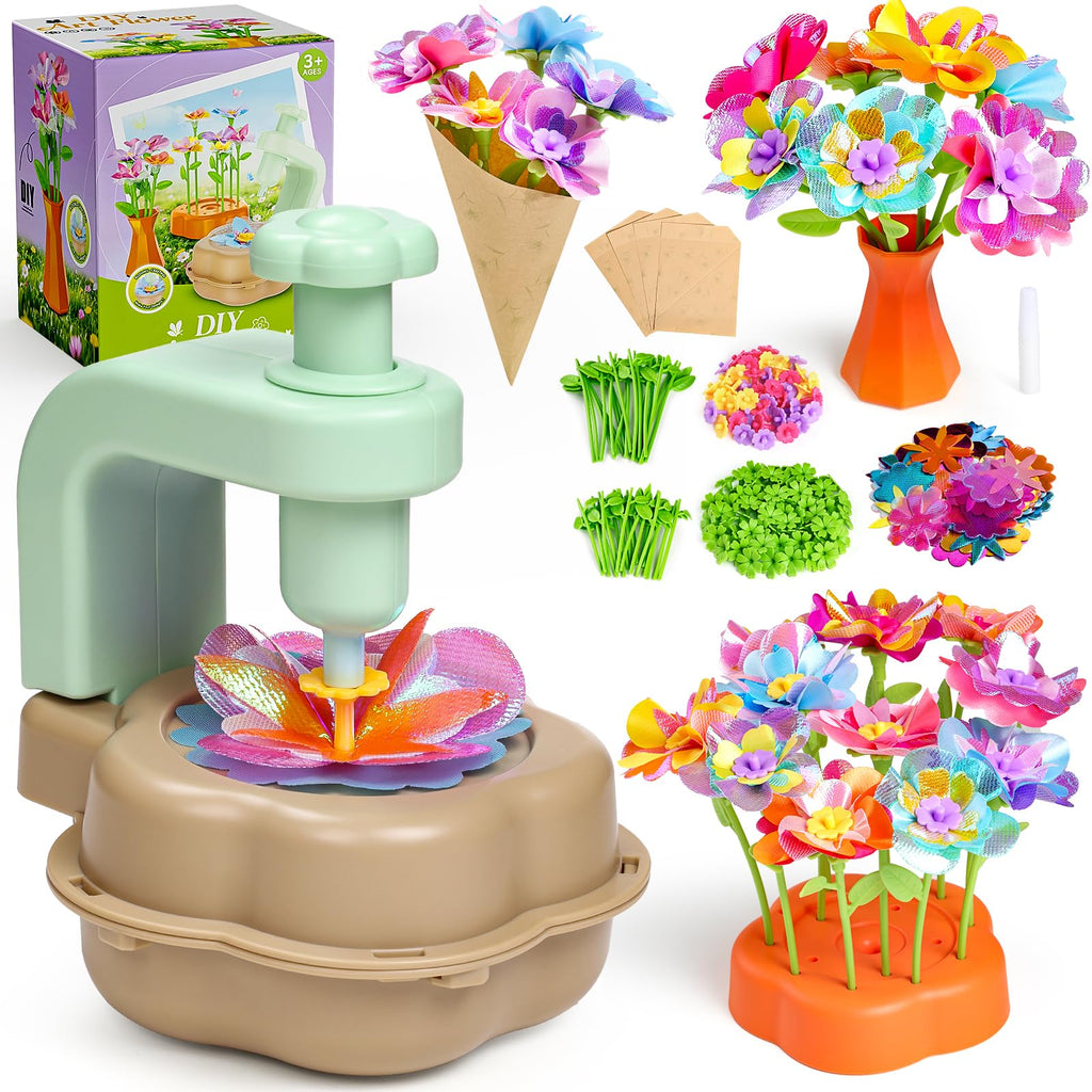 Fabric Flower Bouquet Craft Set for Kids Creative Play
