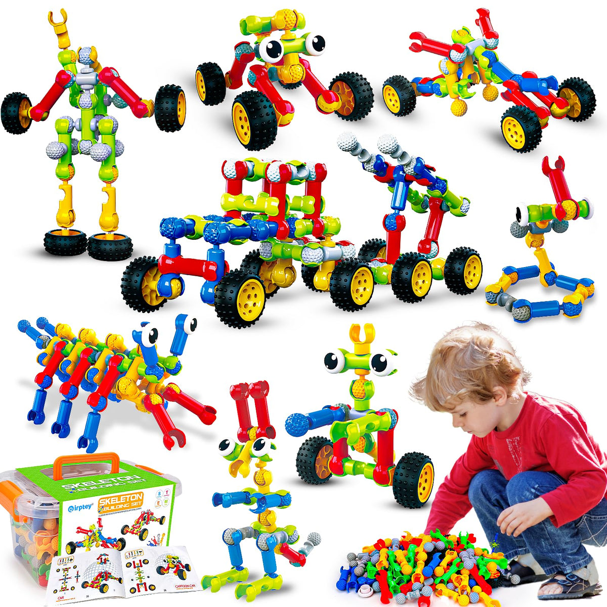 STEM Building Set for Kids Ages 3–8+ Creative Construction