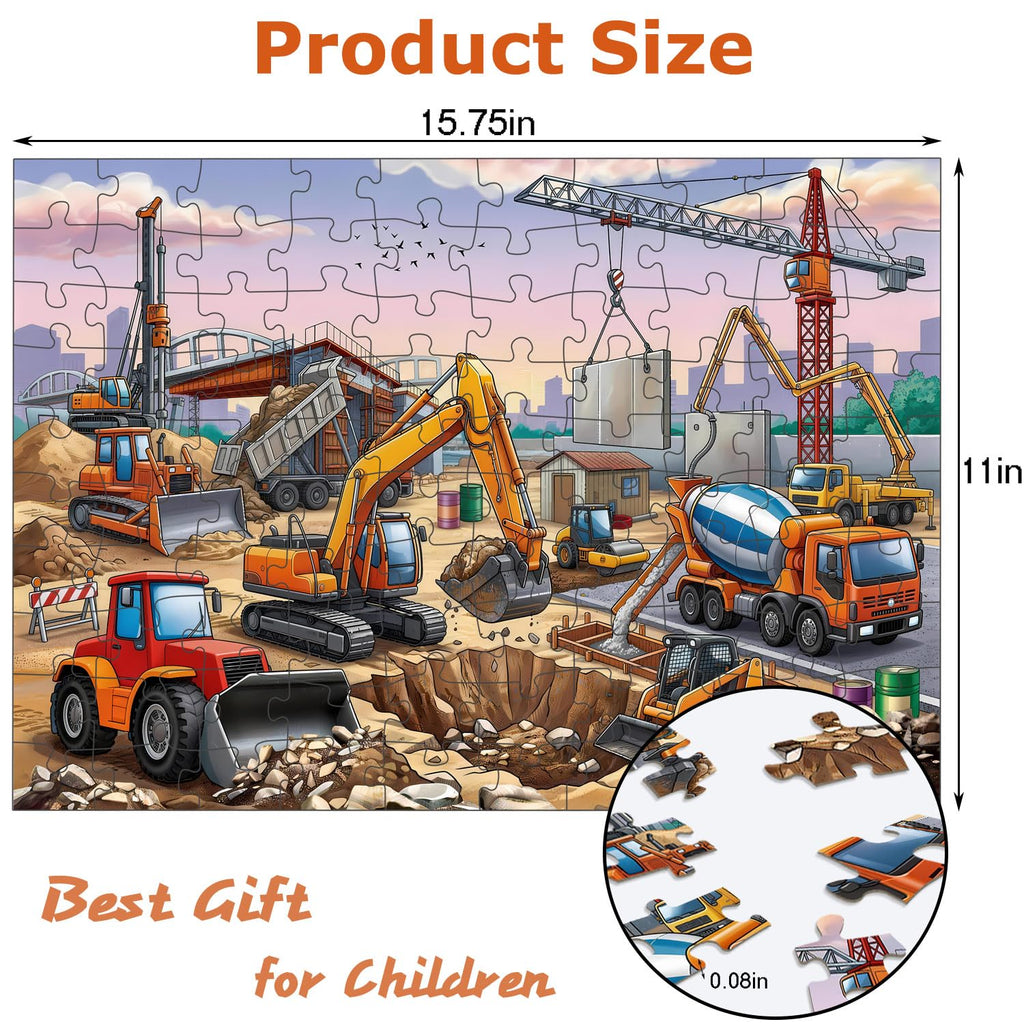 RANSUNN 100-Piece Jigsaw Puzzle for Kids & Family Play