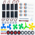 8-Set STEM Motor Kit with Wheels, Gears & Accessories
