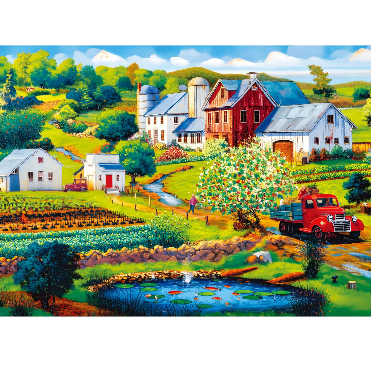 500-Piece Vintage Wildflowers Jigsaw Puzzle for Adults
