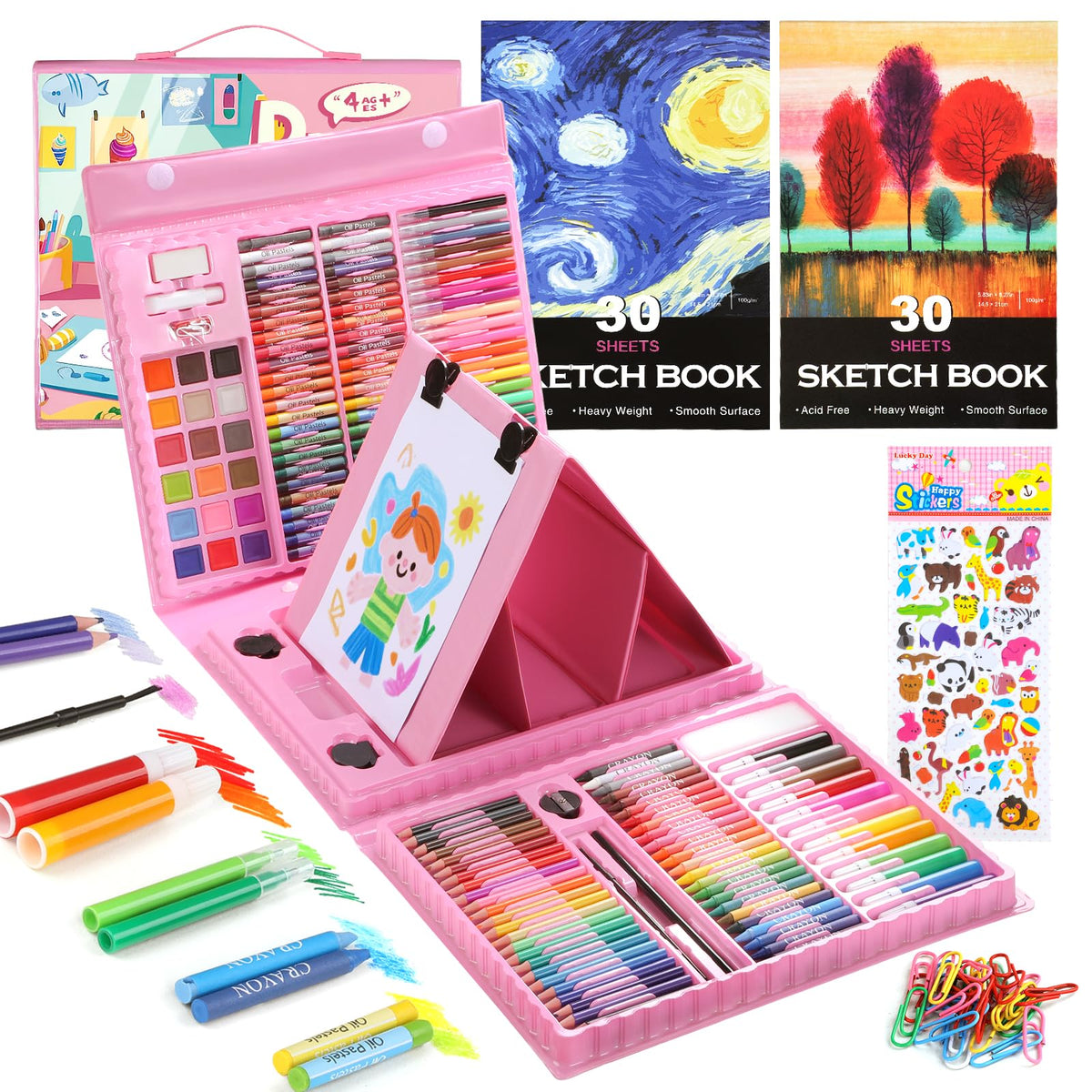 237-Piece Deluxe Art Set with Carrying Case for Kids