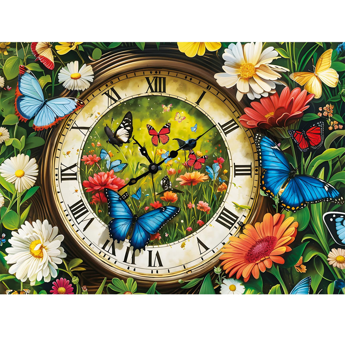 500-Piece Vintage Wildflowers Jigsaw Puzzle for Adults