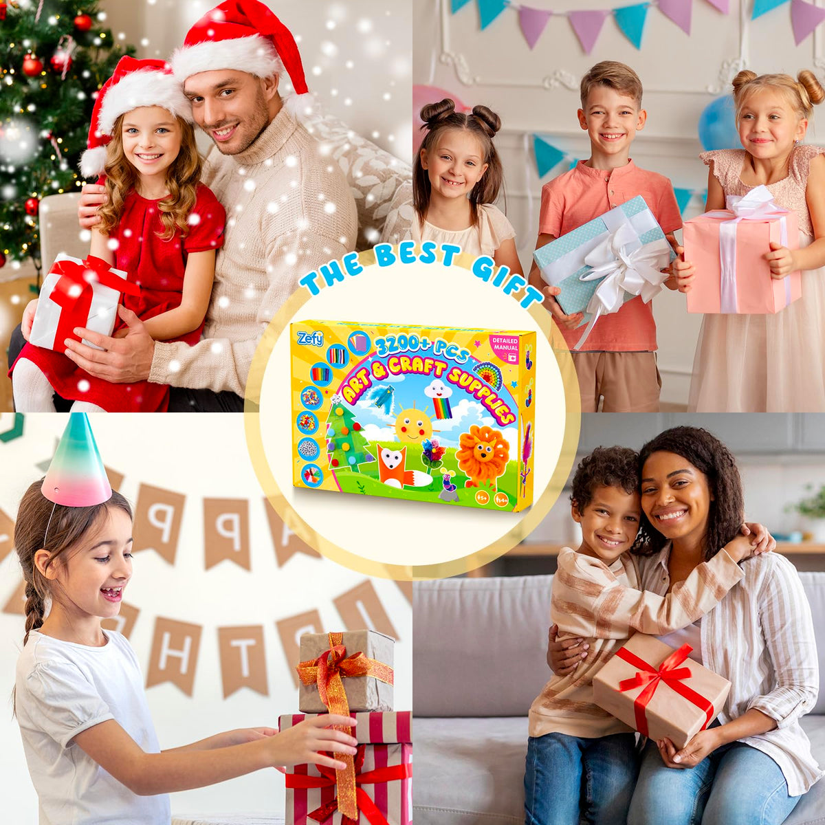 All-in-One Arts & Crafts Supply Kit for Kids Ages 4–12
