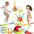 3-in-1 Kids Jump, Ring Toss & Rocket Launcher Game