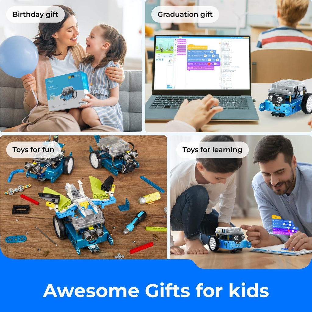 Makeblock mBot STEM Coding Robot Kit for Kids Ages 8–12