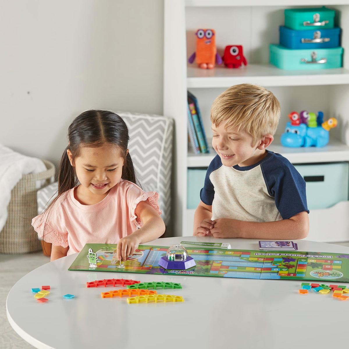 hand2mind Numberblocks Race to Pattern Palace Board Game