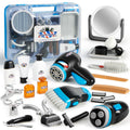 23-Piece Kids Barber Shop Pretend Play Set with Storage Box