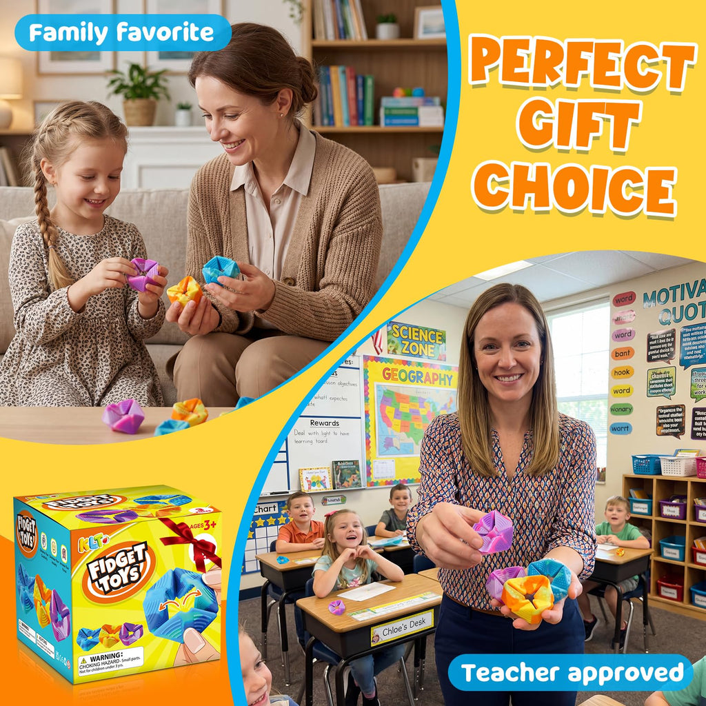 3-Pack Textured Fidget Toys for Kids & Classroom Focus