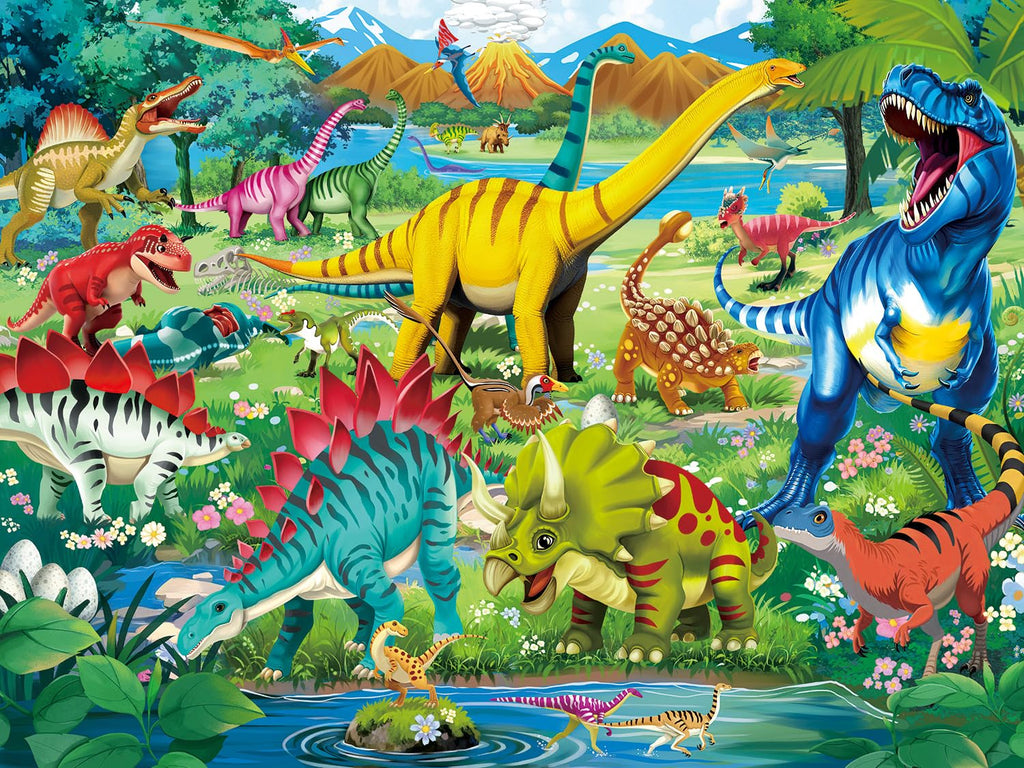 RANSUNN 100-Piece Jigsaw Puzzle for Kids & Family Play
