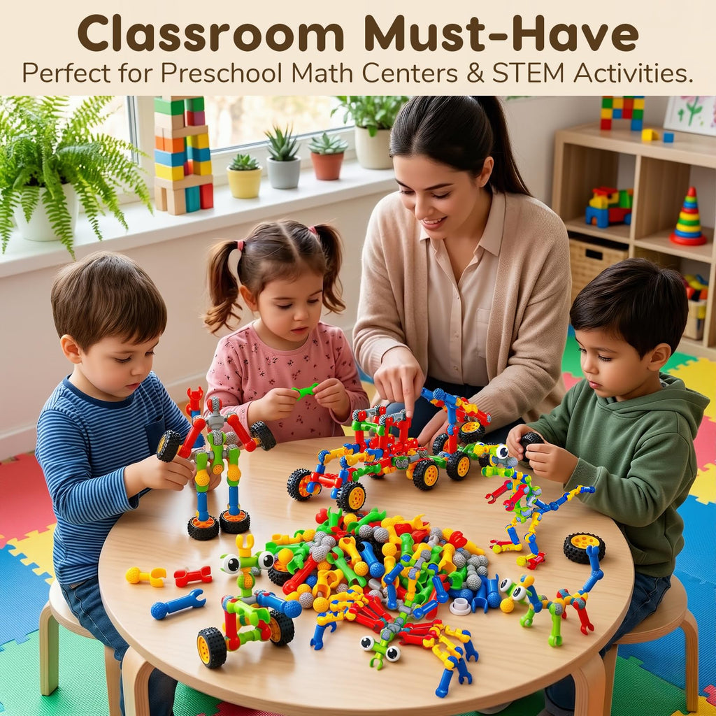 STEM Building Set for Kids Ages 3–8+ Creative Construction