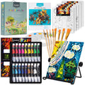 Complete Acrylic Painting Kit with Table Easel & Stencils
