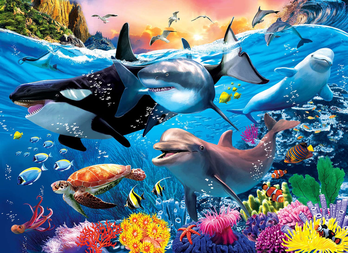 RANSUNN 100-Piece Jigsaw Puzzle for Kids & Family Play