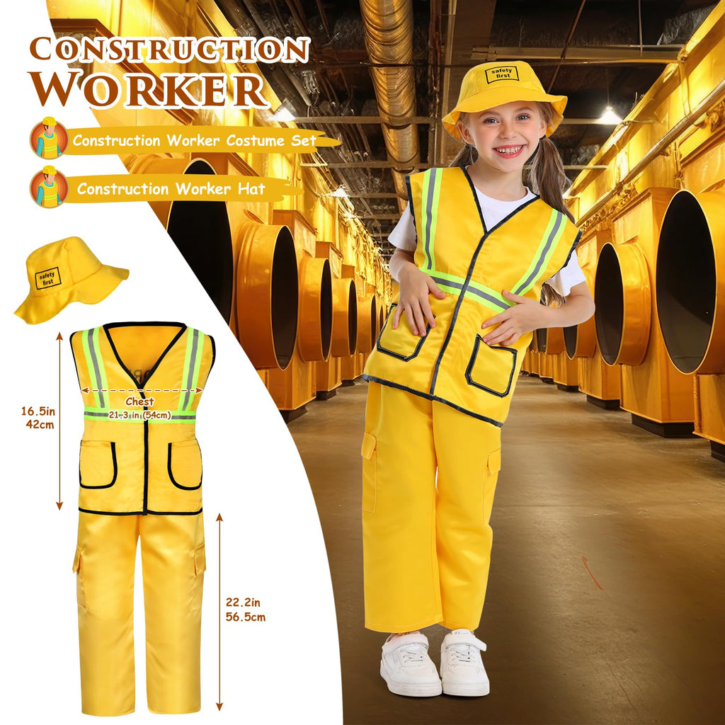 14-Piece Boys Career Dress-Up Costume Set for Ages 3–6