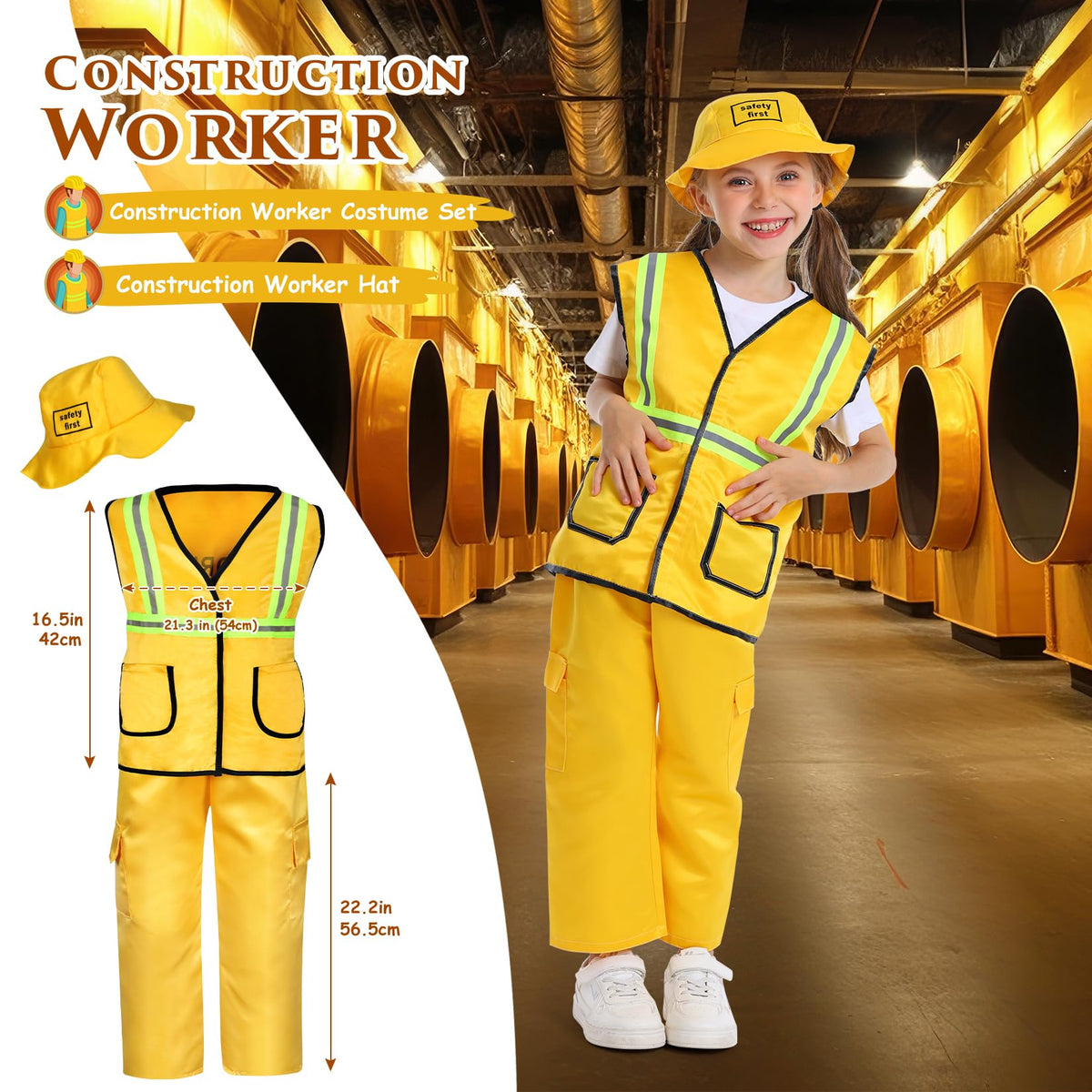 14-Piece Boys Career Dress-Up Costume Set for Ages 3–6