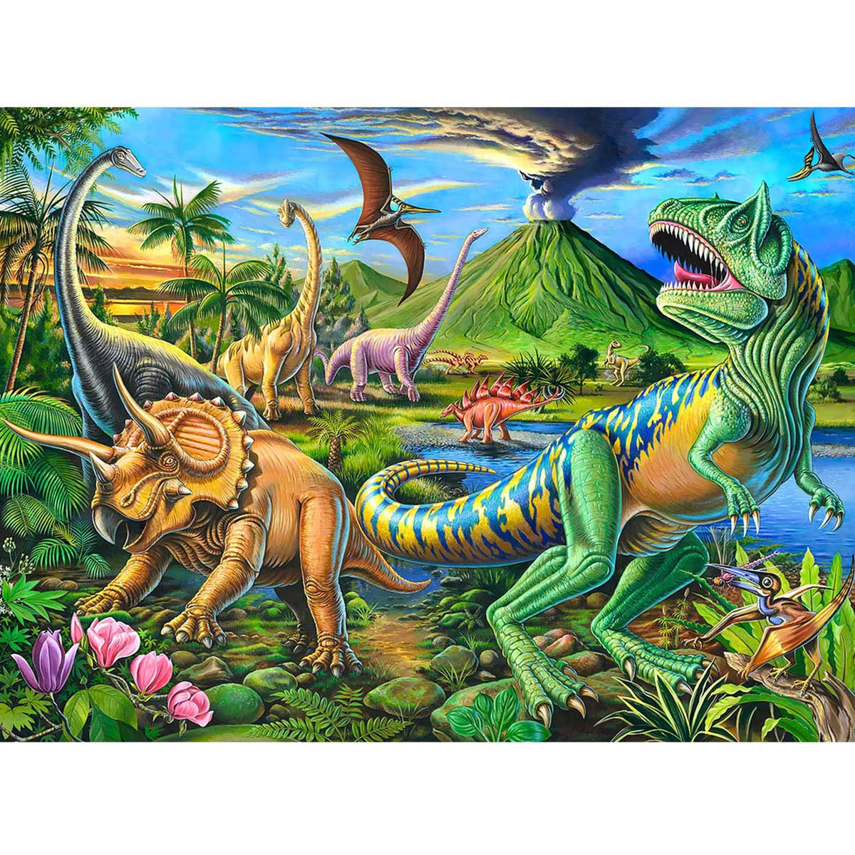 RANSUNN 100-Piece Jigsaw Puzzle for Kids & Family Play