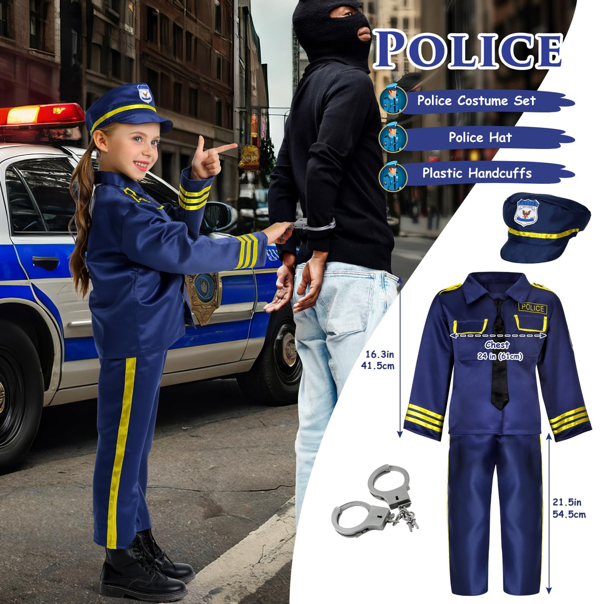 14-Piece Boys Career Dress-Up Costume Set for Ages 3–6