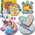 5-Piece Paint Your Own Garden Stepping Stones Kit for Kids
