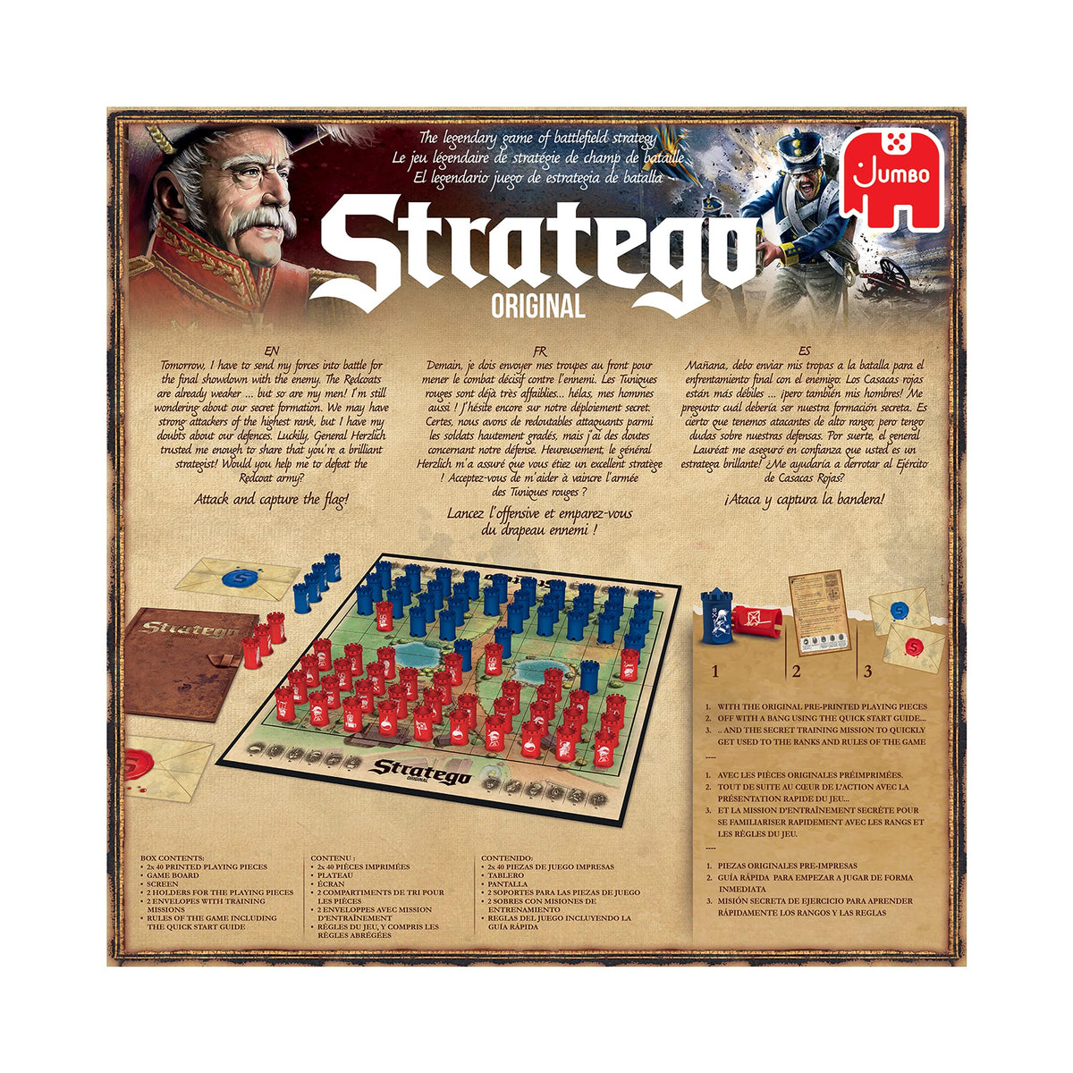 Stratego Original Strategy Board Game for 2 Players Ages 8+