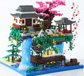 3320-Piece Cherry Blossom Tree House Building Set with Lights